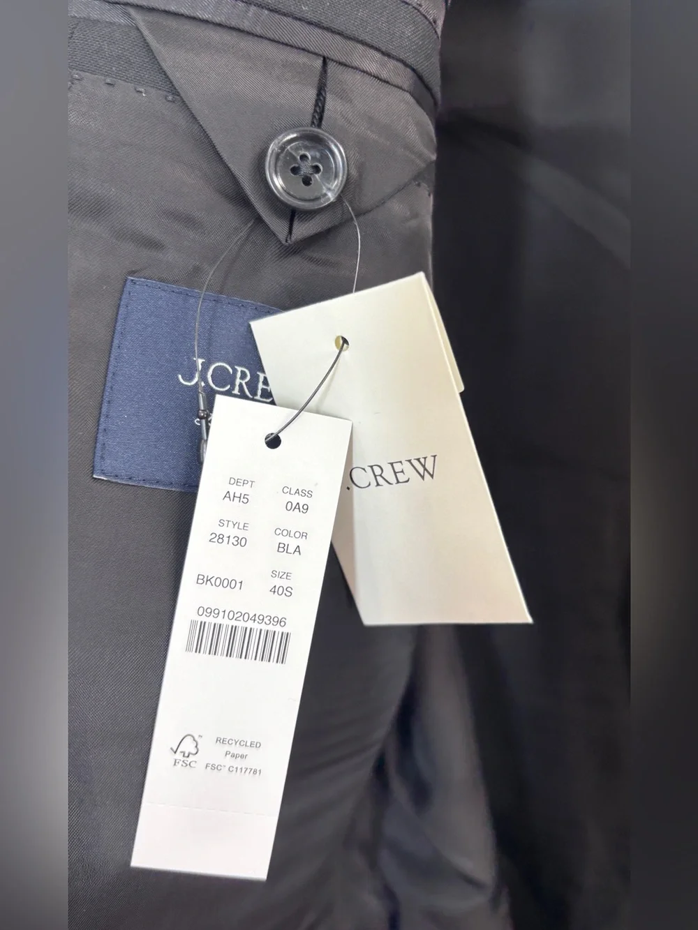 J.Crew Ludlow Slim-fit suit jacket in Italian wool 40S
